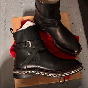 Christian Louboutin Chelsea Chain Boots